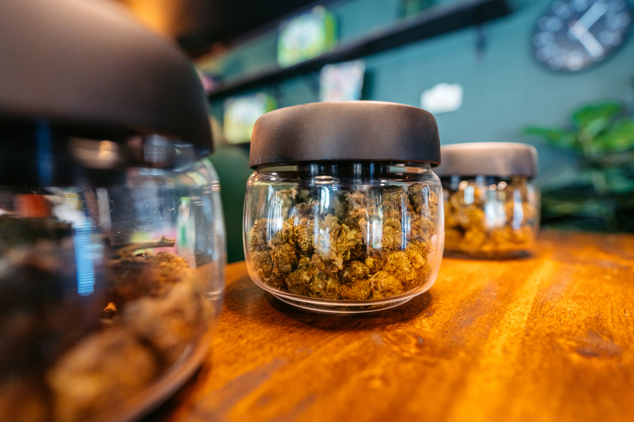 Weed in jar